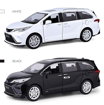 1:24 Toyota Sienna MPV Legierung Modell Auto Druckguss Fahrzeug Soundlicht Kinder Geschenk Spielzeug-