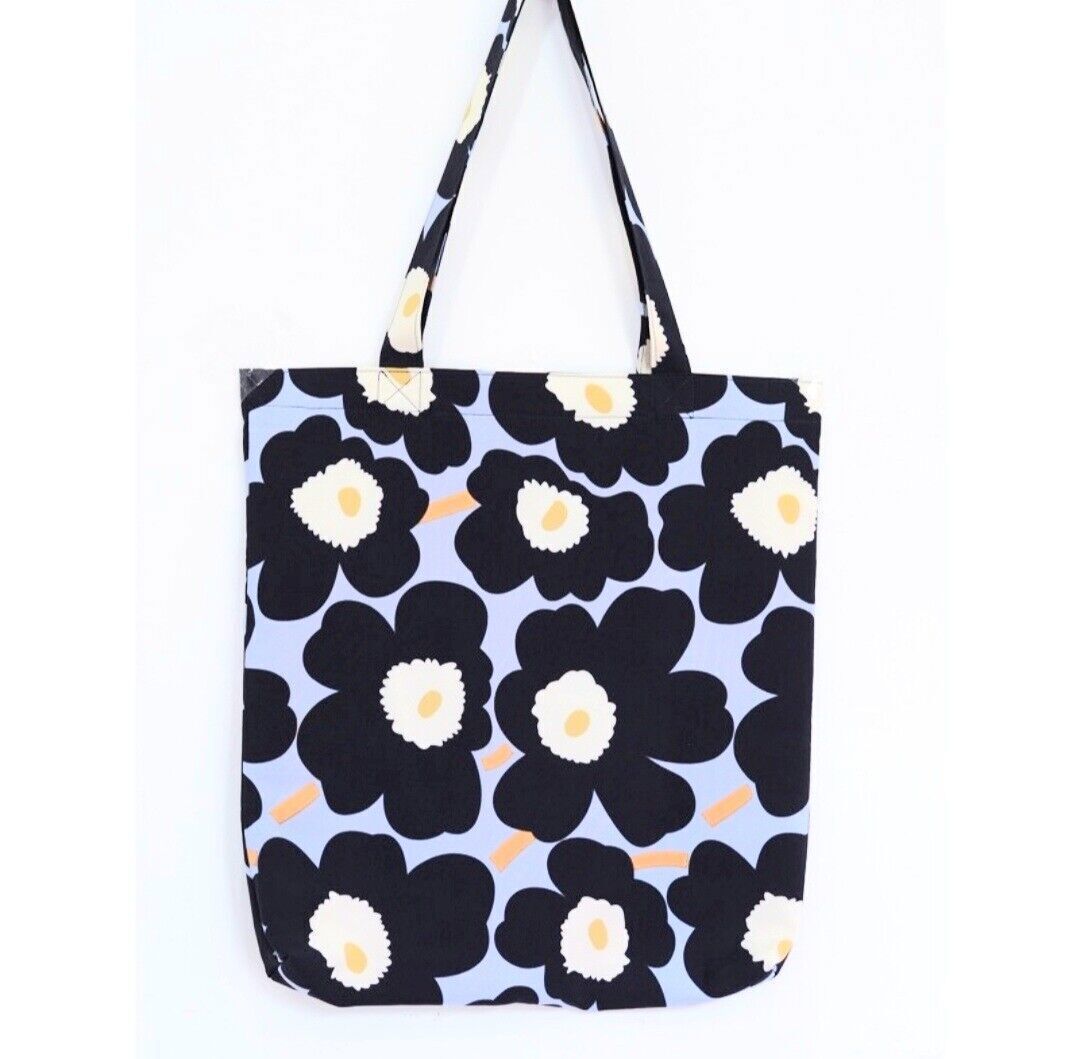 Fashion Colorful Marimekko Fabric Unikko Poppy Tote Bag, Shopping Bag For Her