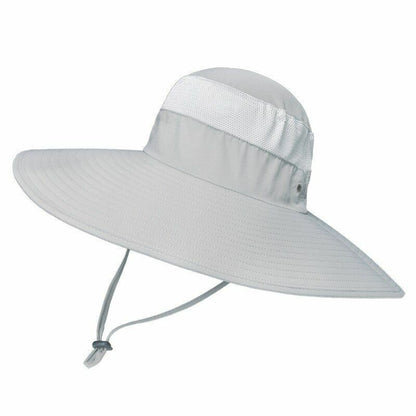 15CM Big Wide Hat Fisherman Solid Waterproof Sunshade Fishing Cap Sport Hiking