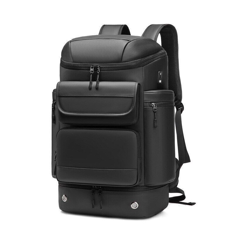 50L Men Travel Backpack Outdoors Mountaineering Bag Laptop Shoe Bag