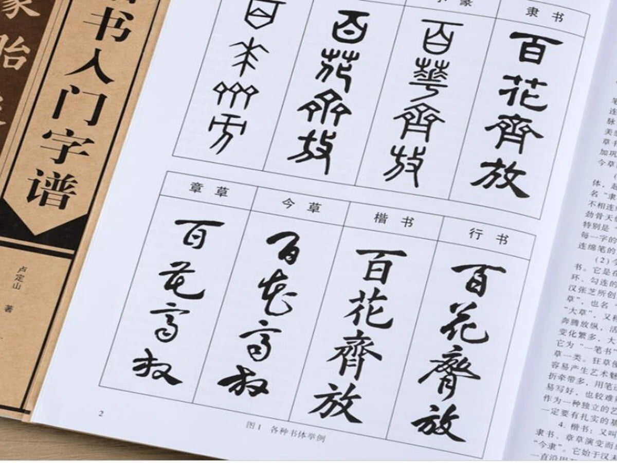 Chinese Calligraphy Book Kai Shu Album of Basic Words By Regular Script Copybook