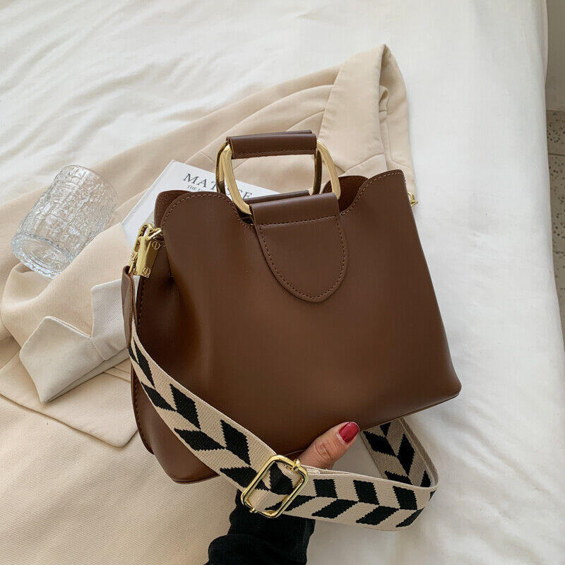 Women's PU Leather Small Crossbody Bags Handle Shoulder Purses and Handbag