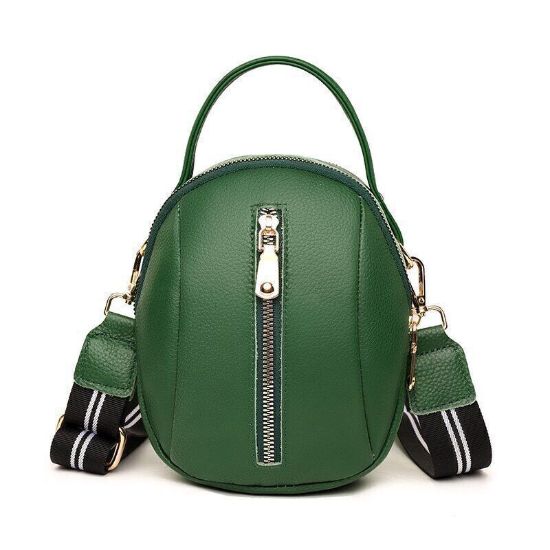 100% Genuine Leather Crossbody Bags Small Shoulder Messenger Bag Woman Black