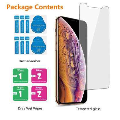 For Apple iPhone X / XS / XR / XS Max Tempered Glass Slim Clear Screen Protector
