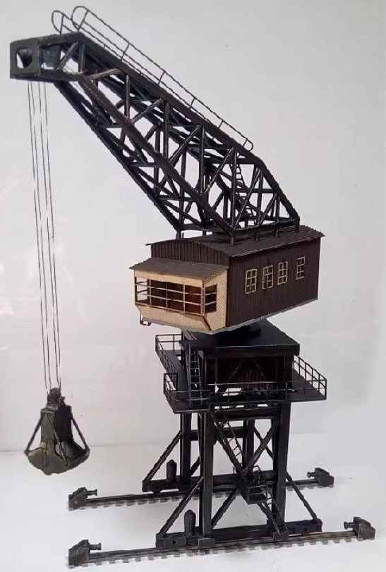 1/87 HO Scale Model Building Large Coal Feeder Tower Crane