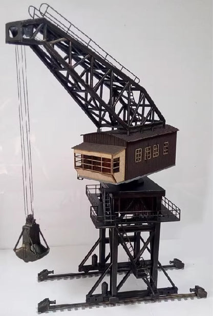 1/87 HO Scale Model Building Large Coal Feeder Tower Crane