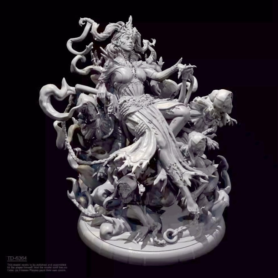 1/24 resin figure model Fantasy Soul Queen 3D Printing unassembled unpainted