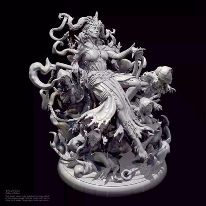 1/24 resin figure model Fantasy Soul Queen 3D Printing unassembled unpainted