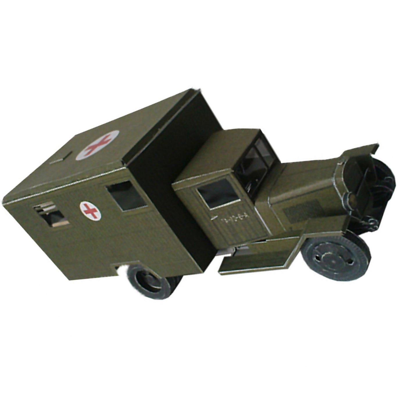 1:43 WWII Soviet Zis-44 Battlefield Ambulance Army Truck Paper Model Unassembled