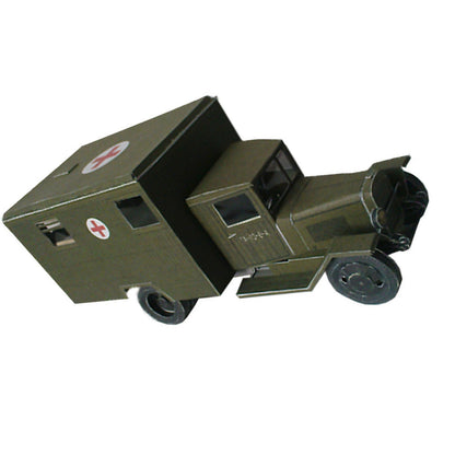 1:43 WWII Soviet Zis-44 Battlefield Ambulance Army Truck Paper Model Unassembled