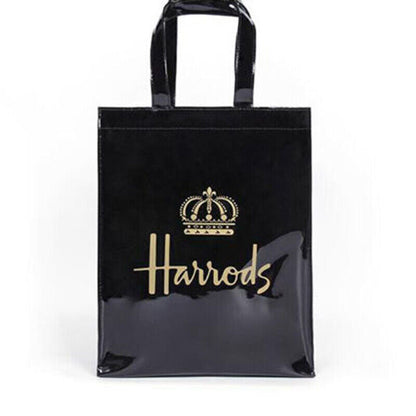 Harrods London Girls Shopper PVC Tote Bag Top-handle Casual Shopping Handbag