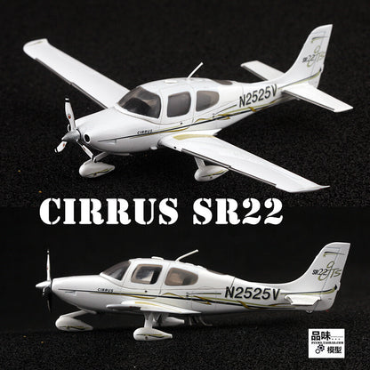 1/72 Cirrus SR22 single engine small aircraft alloy aircraft model