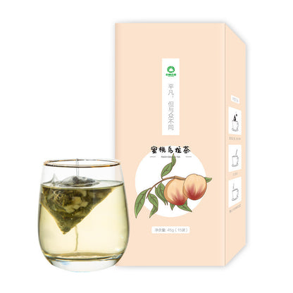 Honey Peach Oolong Tea Beauty Tea Triangle Bags - 45g Fruit Cold Brew Tea