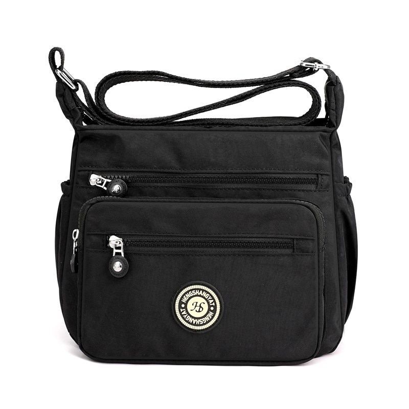 Handbag Nylon Single Shoulder Shell Bags Crossbody Travel Shopper Purse Purple