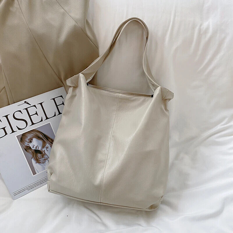 Tote Bag Women Tend Female Simple Large Retro Shoulder Side Bag Handbags