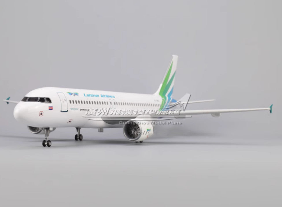47CM 1:80 Lanmei Airlines AIRBUS A320neo Airplane Landing Gears Resin Model
