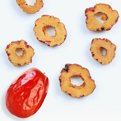 Red Date Slices 250g Seedless Crispy Sweet Dates, Dried Date Rings Health Tea