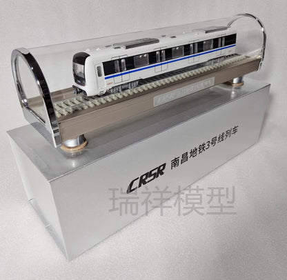 1/68 Nanchang Metro Line 3 Train Toys Static Ornament