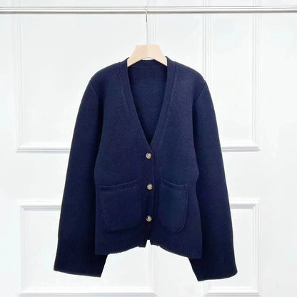 Black Gray White Thicken Long Sleeve Women Cardigans Female Sweater