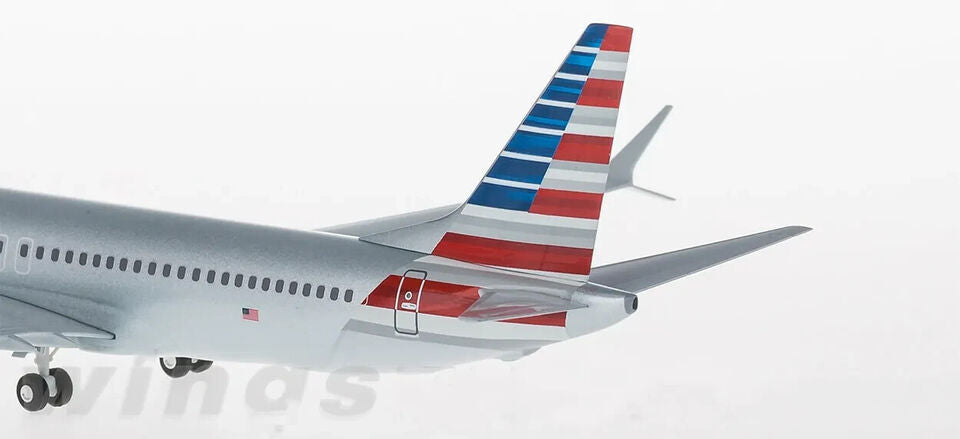 1:200 Hogan American BOEING 737 MAX 8 Passenger Airplane ABS Plastic Plane Model