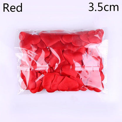 Wedding Party Decoration 100Pcs Padded Fabrics Throwing Petals Love Heart Decors