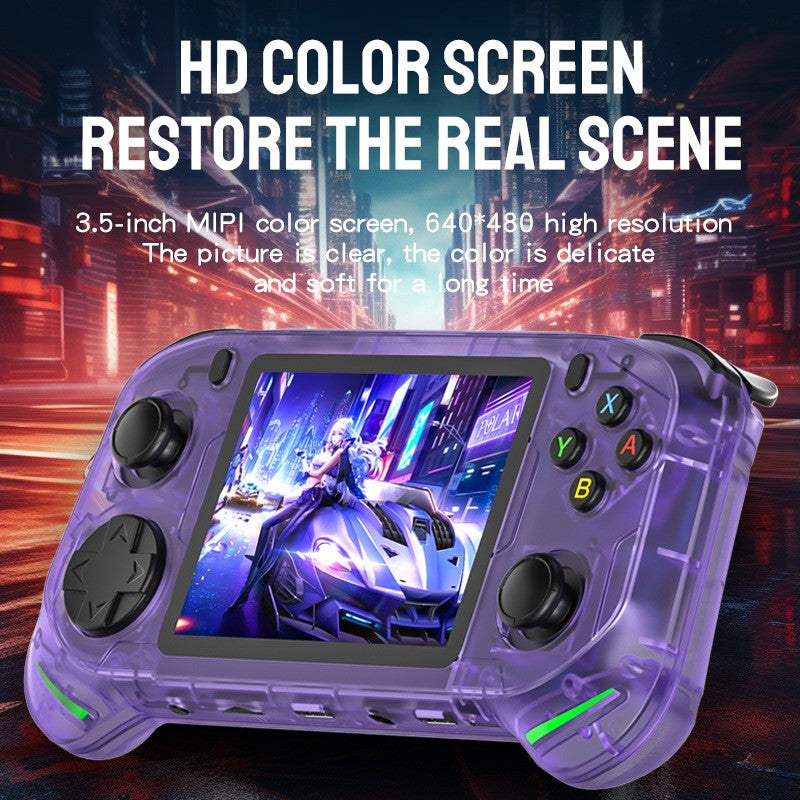 RX6H Handheld Game Console with 64G-128G, Open Source Linux System 3.5 inch