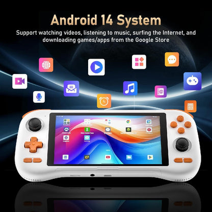 5.5 inches K56 Retro Handheld Gaming Console Android 14 Open Source PSP N64