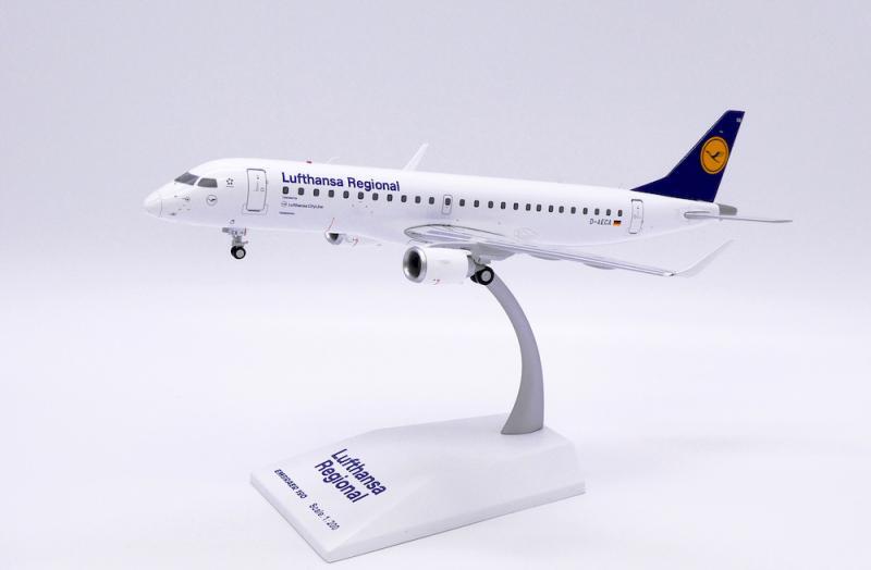 1:200 JC Wings Lufthansa Regional ERJ-190LR Airplane Diecast Aircraft Model