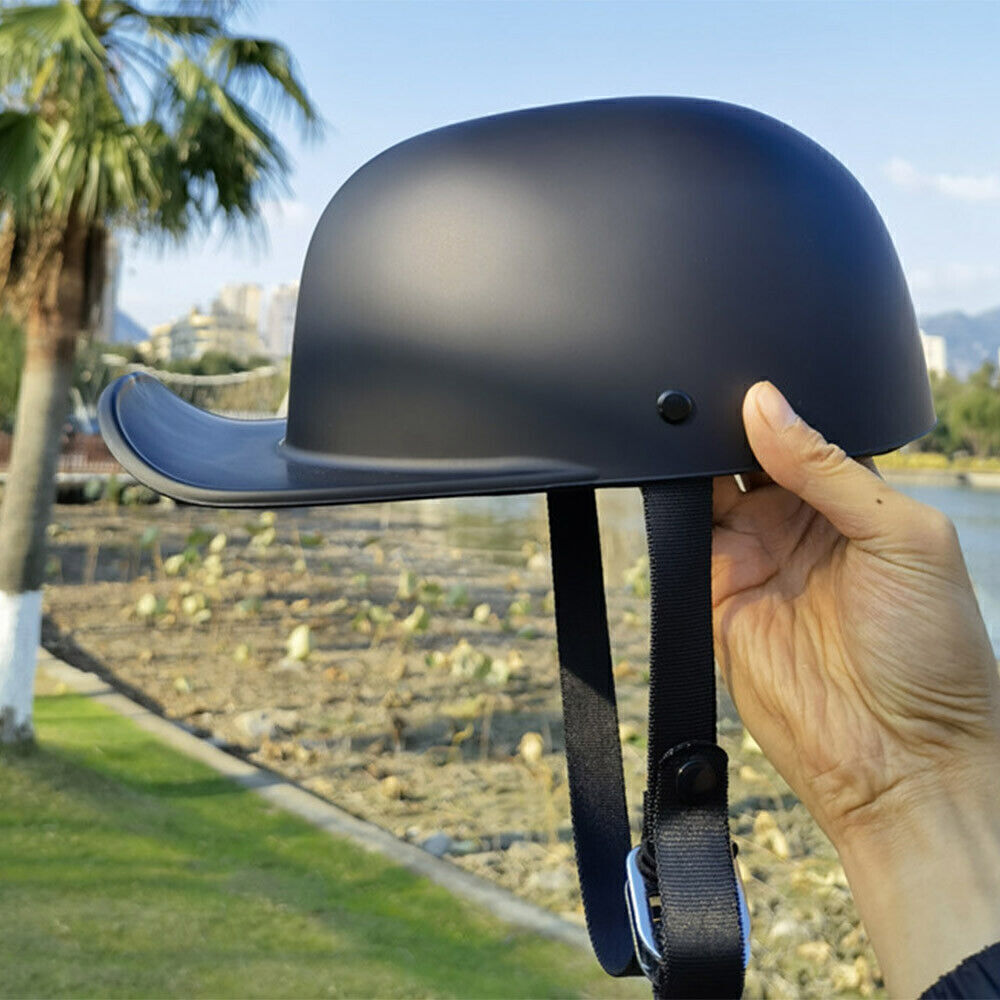 Retro Baseball Cap DOT Motorcycle Helmet Open Face Scooter Moped Jet Helmet Men