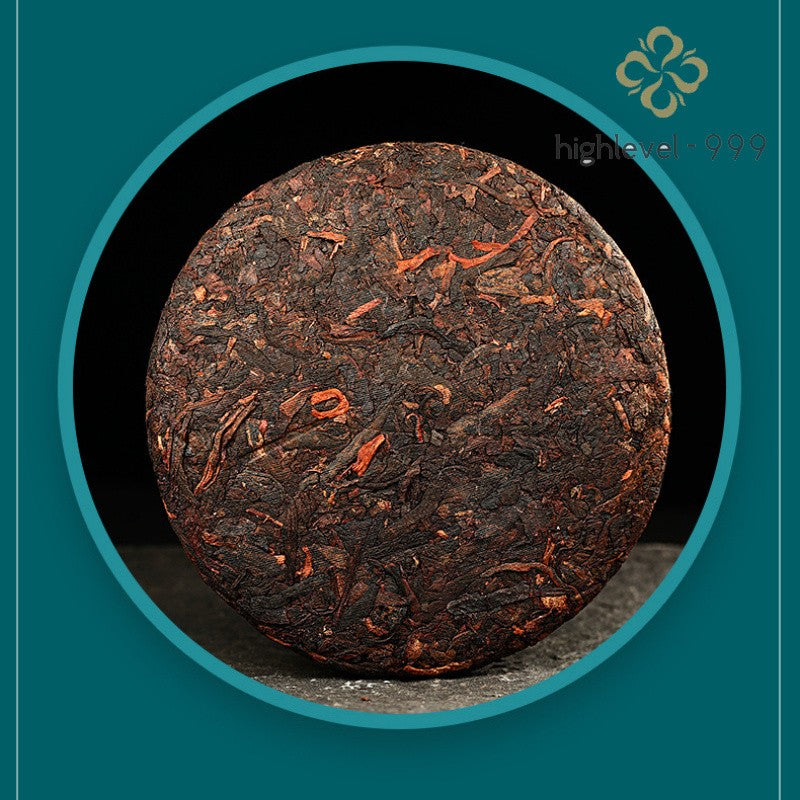 100g Fermented Ripe Pu'er Aged Glutinous Flavor Compressed Tea Cake Yunnan