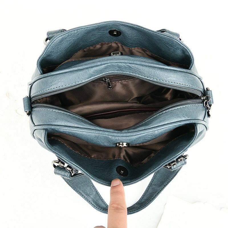 Soft Leather Messenger Luxury Handbag For Women Designer Shoulder Bags Tote Sac