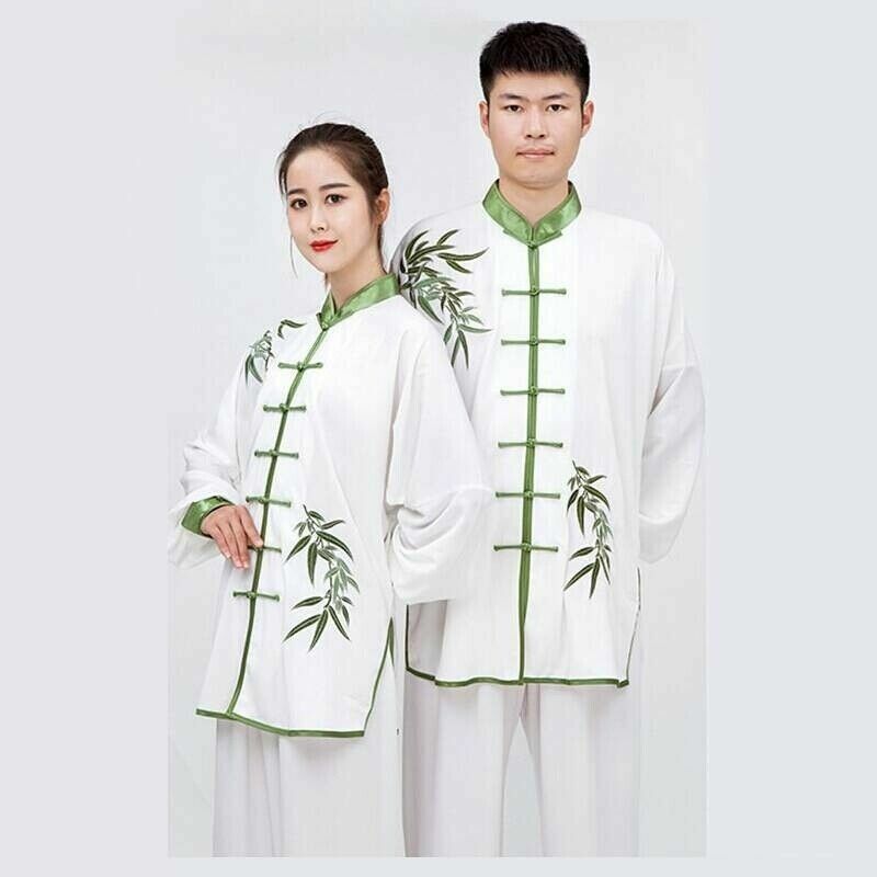 Women Men Cotton Tai Chi Set Embroidery Loose Chinese Kung Fu Suit Martial Art