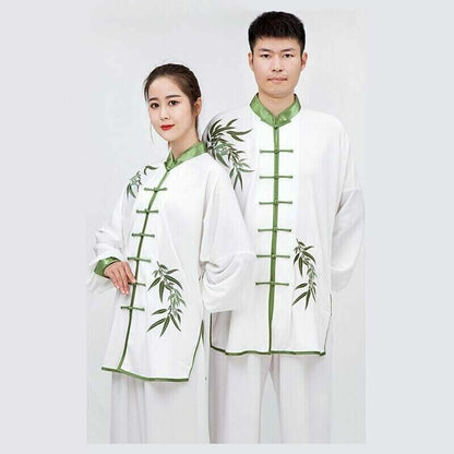 Women Men Cotton Tai Chi Set Embroidery Loose Chinese Kung Fu Suit Martial Art