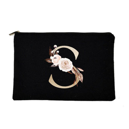 Makeup Bag Letter Print Traveling Case Organizer Storage Pouch Purse 14*22*14 CM