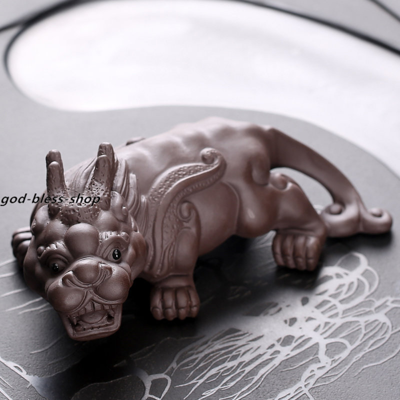 China Zisha Tea Pet Purple Clay Tea Play Wealth Bring Home Creative Brave Troops