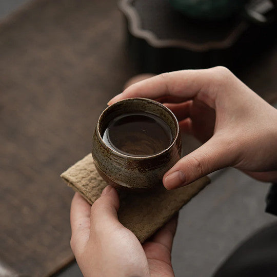 Ceramic Tea Cup Hand Brush Chinese Tea Cup