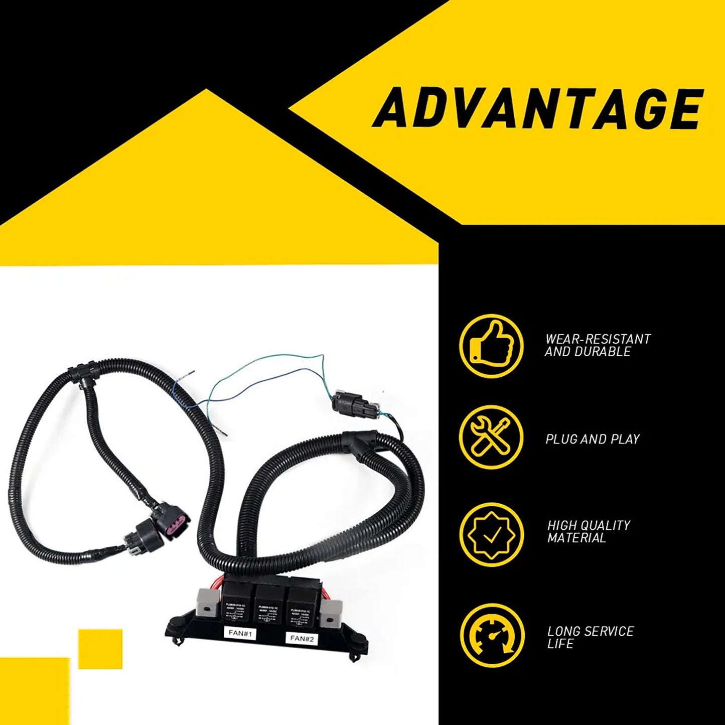 For Chevy Silverado Tahoe For GMC Sierra Yukon Stand Alone Electric Fan Harness