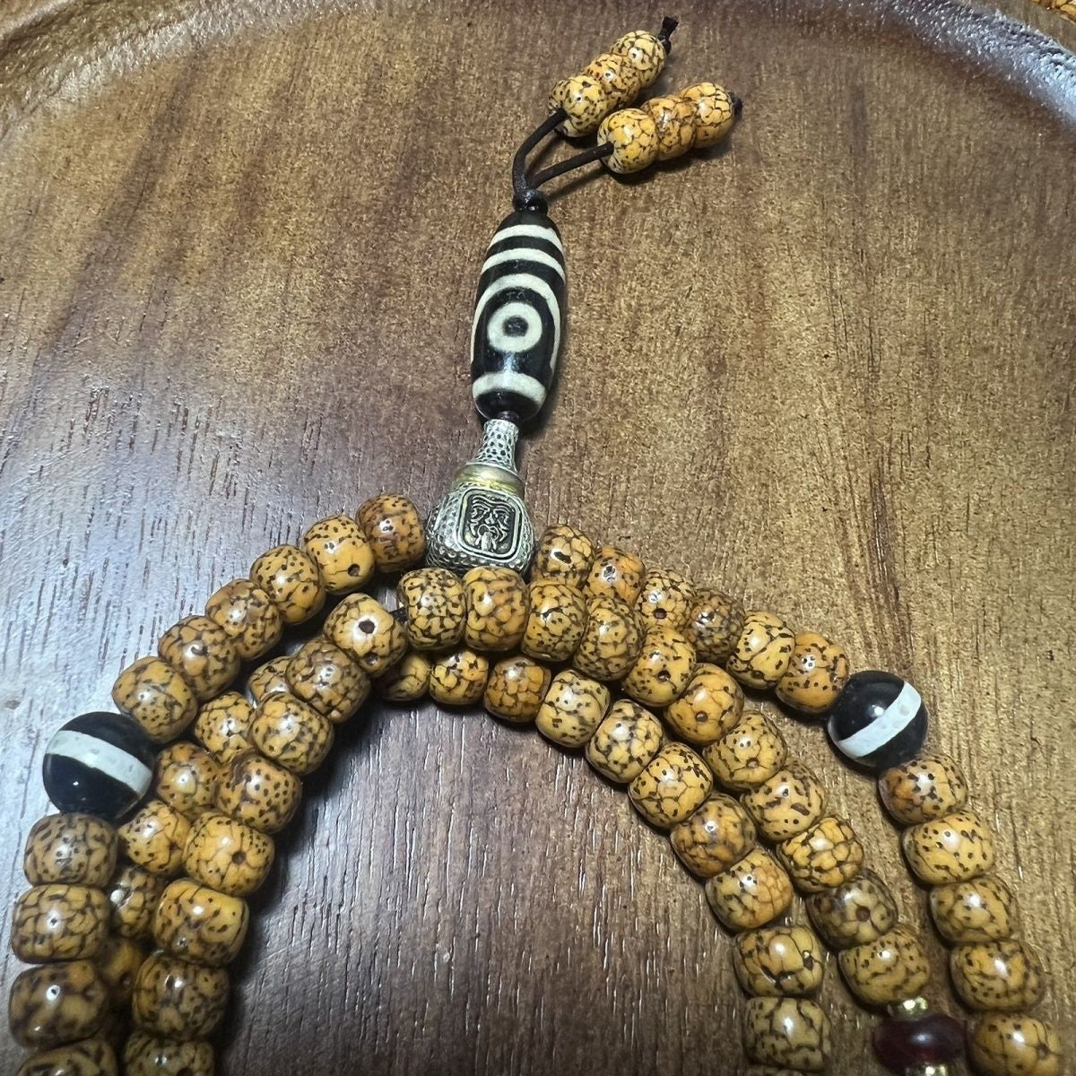 Tibetan Star and Moon Bodhi 108 Beads Full Set