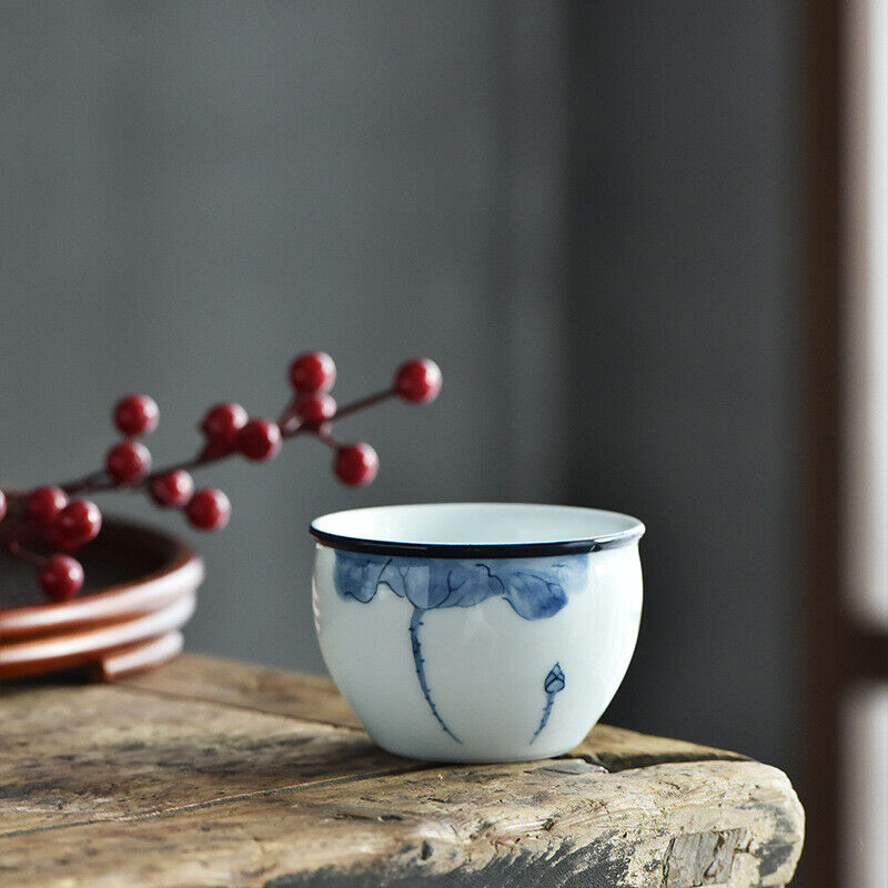 Chinese Blue White Porcelain Tea Cups Ceramic Gongfu Teacup Tea Wine Mug Gift