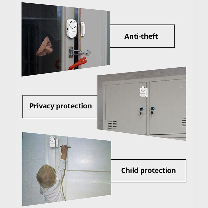 WIRELESS Home Window Door Burglar Security ALARM System Magnetic Sensor Lot