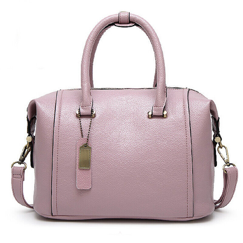 Women's Boston Bag Genuine Leather Crossbody Shoulder Bag Satchel Tote Handbags