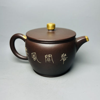 Vintage Chinese Yixing Purple Clay Teapot Zisha Ceremony Fashion Gift Teaware