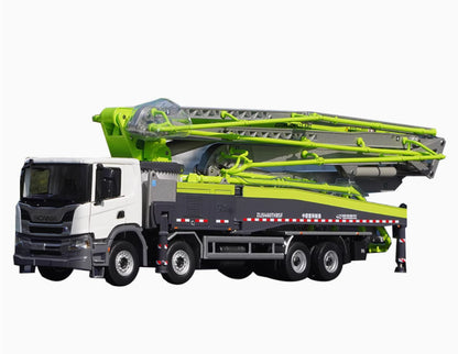 1:38 ZOOMLION 62X-6RZ Concrete Pump Truck Construction Machine Diecast Model