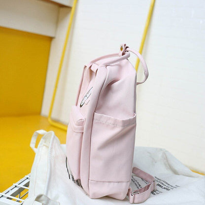 Nylon School Bags Black Women School Laptop Bag Traveling Shoulder Bags Rucksack