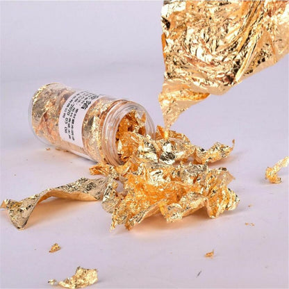 Gold Leaf Flakes 1PCS Edible Grade Genuine 24K Decorative Cake Decorating Tools