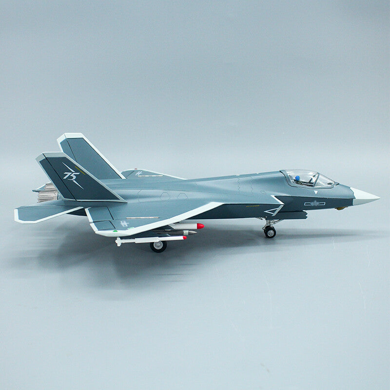 1:48 36CM J-35 Stealth Fighter Plane AIRSHOWCHINA Diecast Aircraft Model
