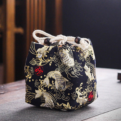 Chinese Tea Teaware Storage Bag Portable Travel Teapot Cup Bag Teacup Cloth Bag