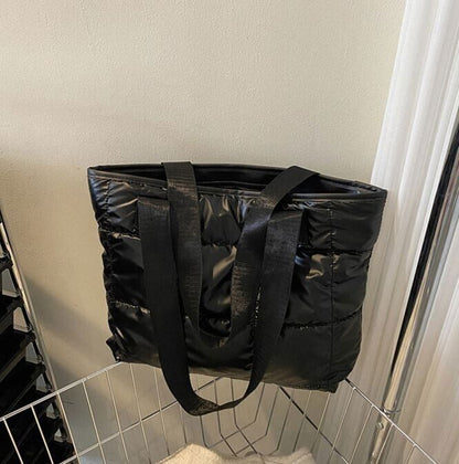 Women Fashion Shoulder Bag Large Capacity Cotton Padded Tote Handbags for traval