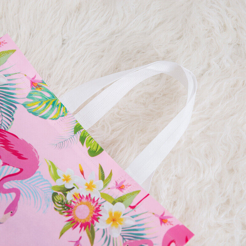 Non-woven Fabric Flamingo Shopping Bags Reusable Pouch Travel Storage Carry Tote