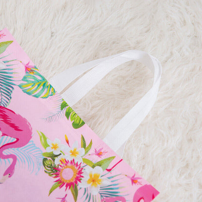 Non-woven Fabric Flamingo Shopping Bags Reusable Pouch Travel Storage Carry Tote